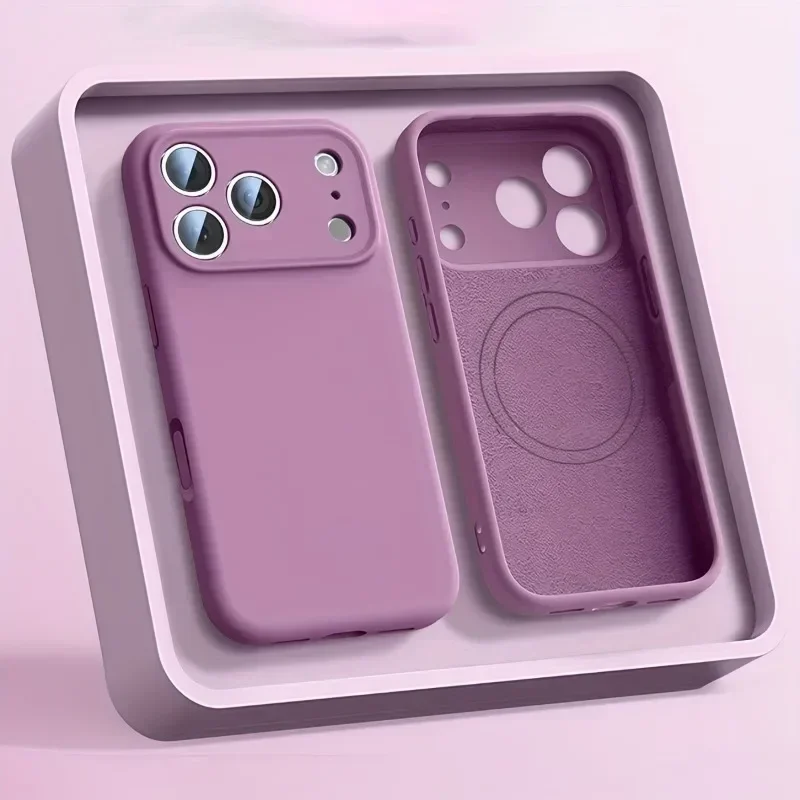 Liquid Silicone Magnetic Phone Case - Casing Ponsel Silikon Cair Asli Untuk