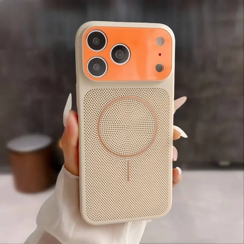 Heat Dissipation Mesh Breathable Case - Casing Magsafe Magnetik Penyerap Panas Warna