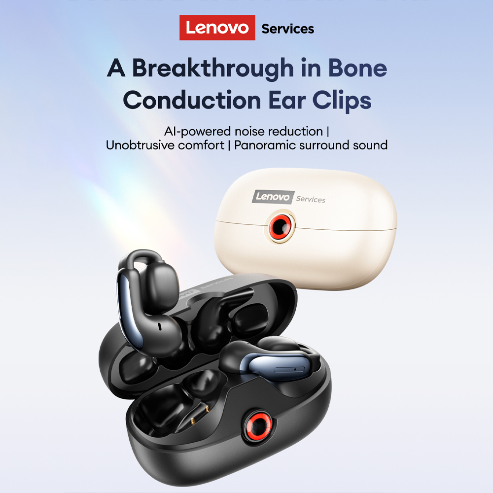 Phone Cases - Lenovo LES-108 Earphone TWS Konduksi Tulang