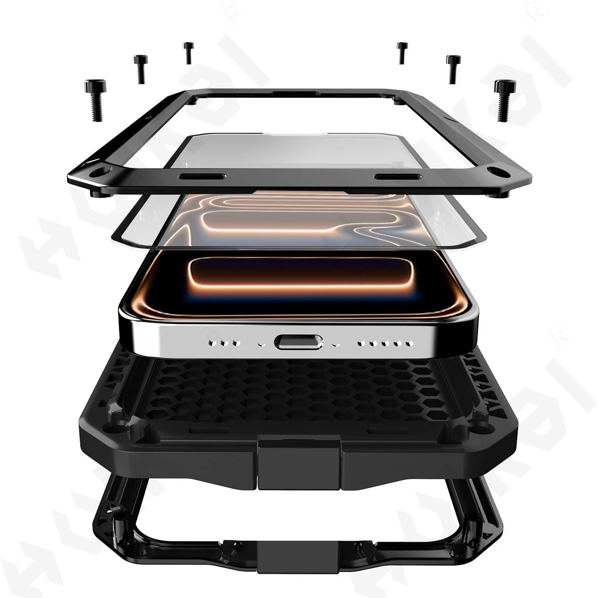 Heavy Duty 360 Full Body Protective Case - Casing iPhone 17 16 15 14