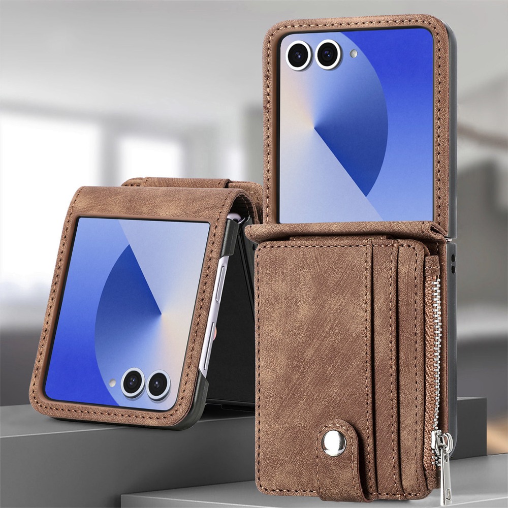 Leather Wallet Card Holder Phone Cover - Casing Ponsel Dompet Tempat Kartu Dapat