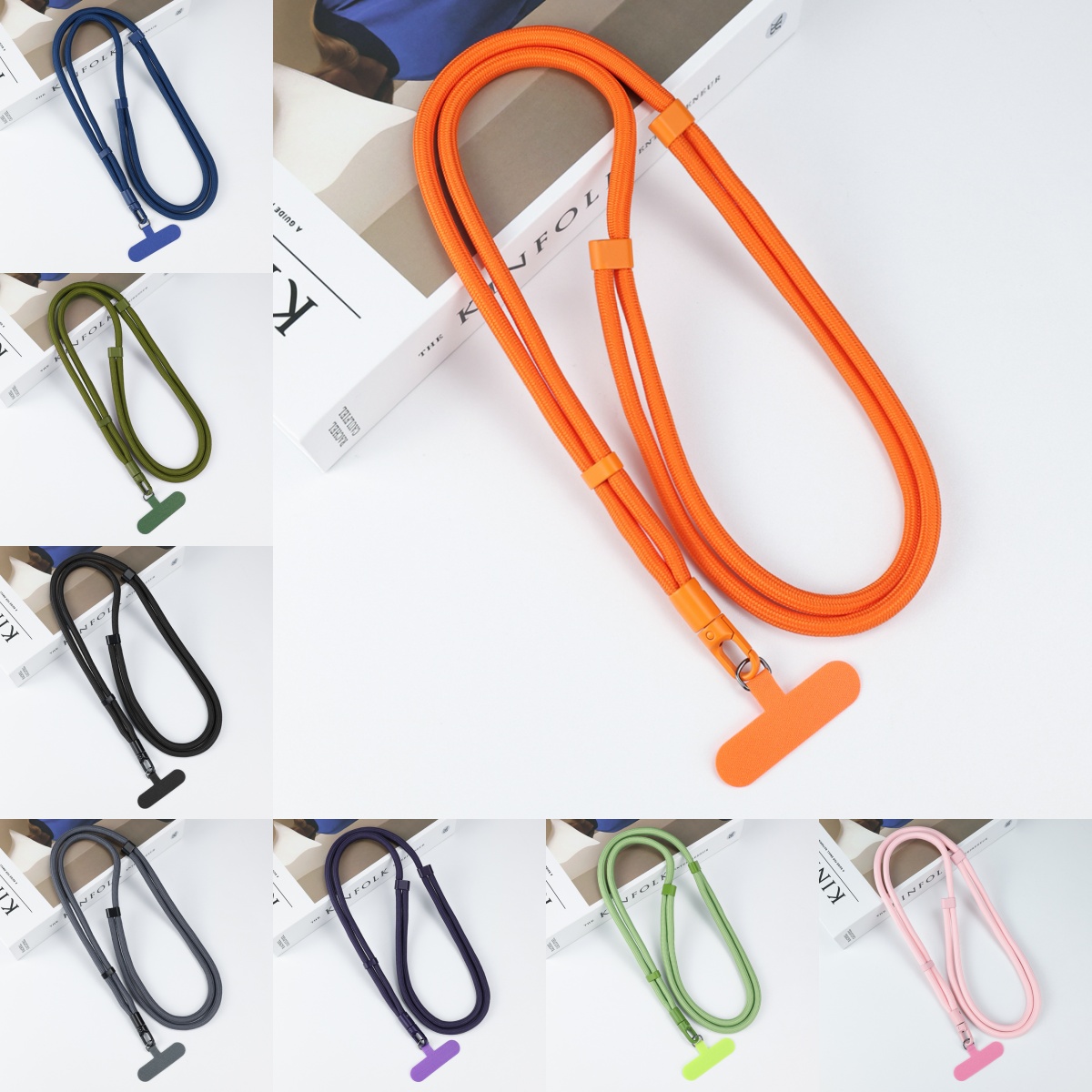Crossbody Lanyard Neck Strap Case - Tali Gantungan Ponsel Universal dengan Klip