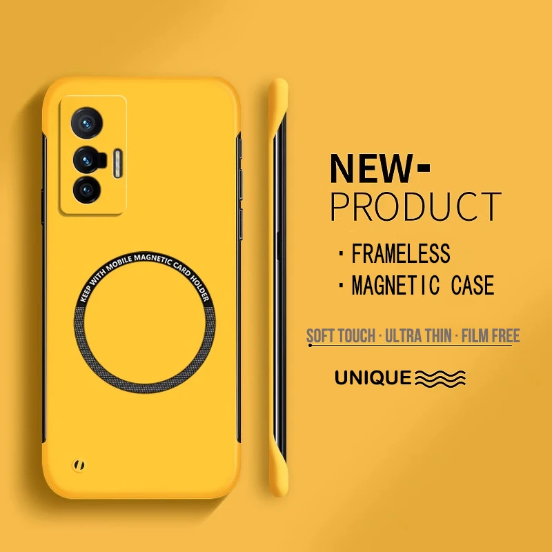 Ultra Thin Frameless Phone Cover - Casing ponsel tanpa bingkai magnetik PC
