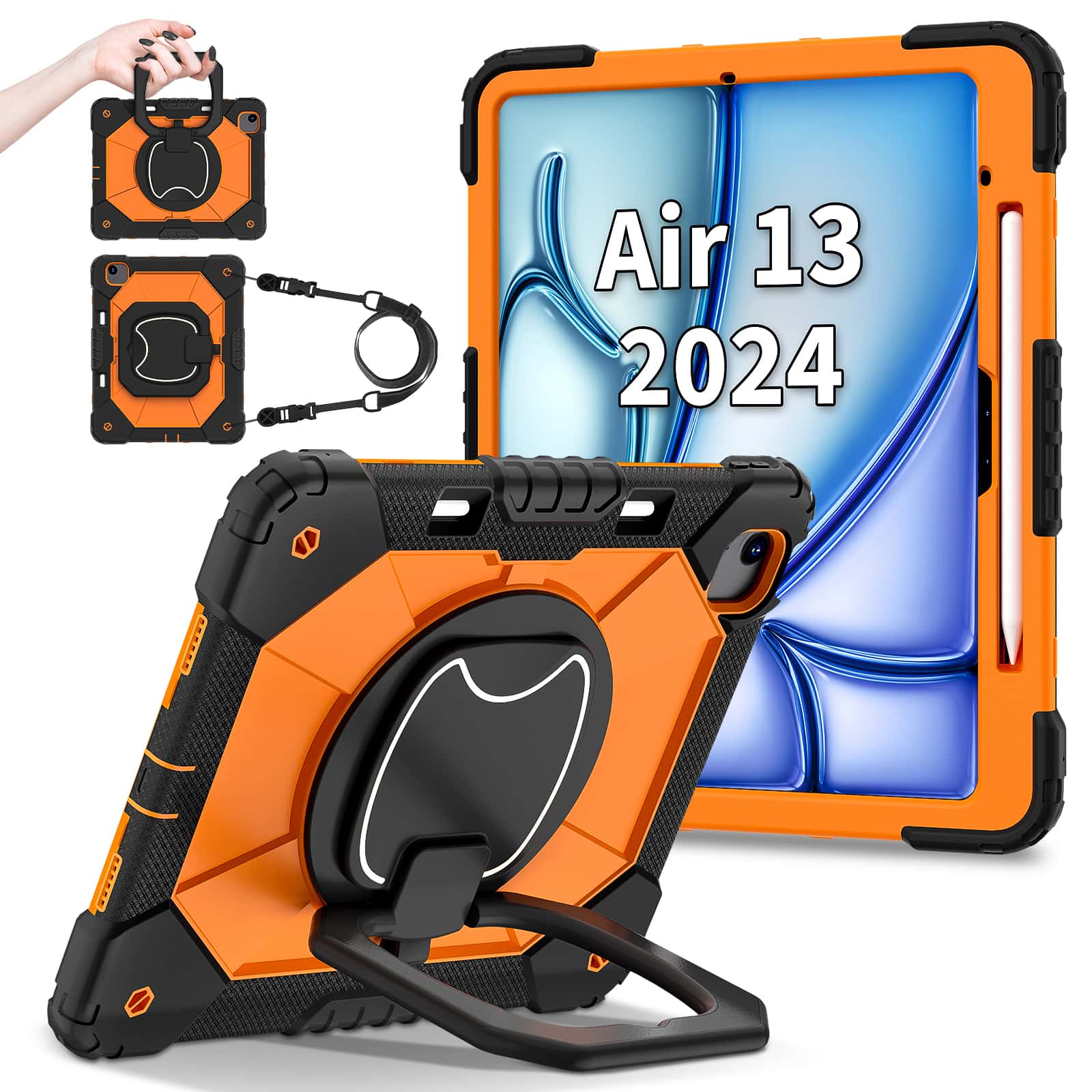 Heavy Duty 360 Full Body Protective Case - Casing iPad Pro 13 M5 Air