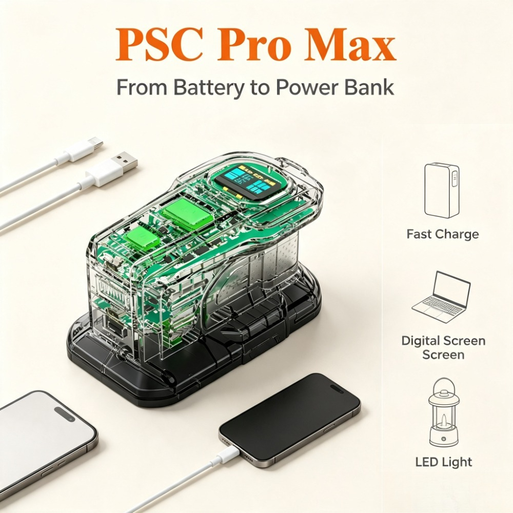 Adaptor Baterai PSC Pro Max Ry - Power Banks ulasan dan harga