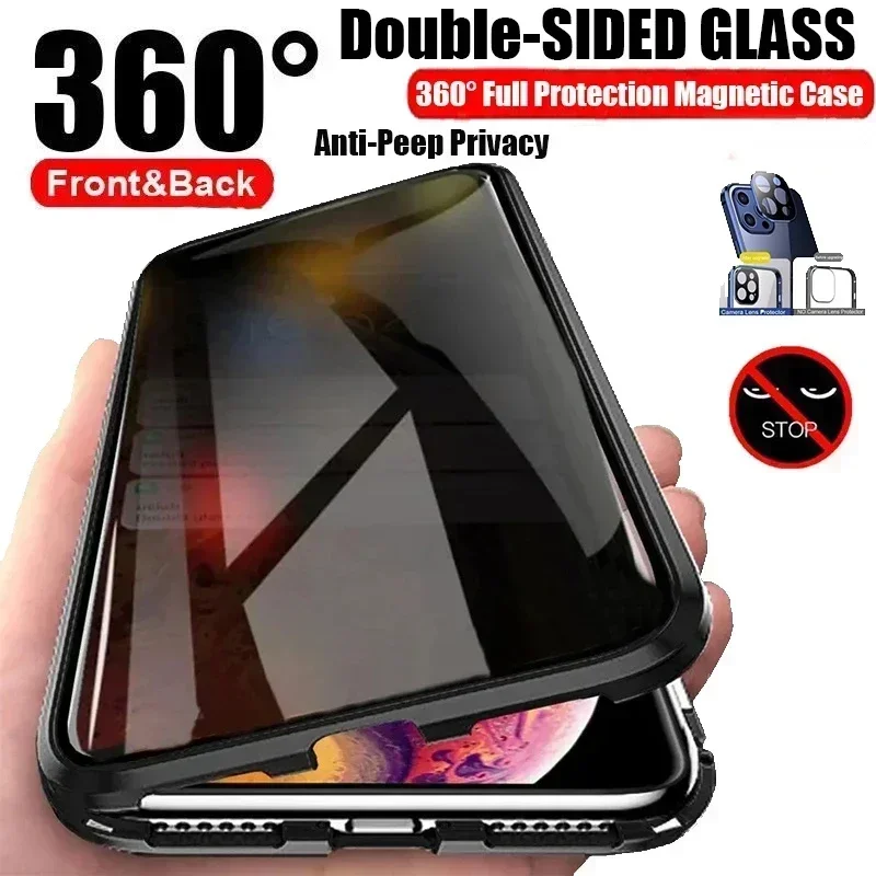 Casing Ponsel Kaca Anti Mata-m - Anti Spy Privacy Glass Case ulasan dan harga
