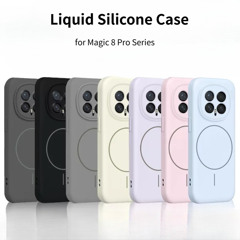 Casing Ponsel Silikon Cair Asl - Liquid Silicone Magnetic Phone Case ulasan dan harga