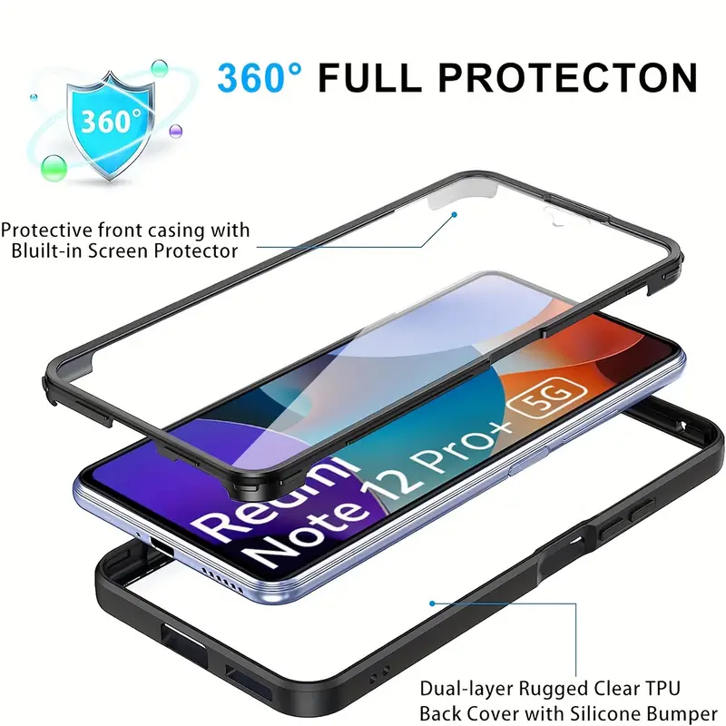 Casing transparan seluruh bodi - Heavy Duty 360 Full Body Protective Case ulasan dan harga
