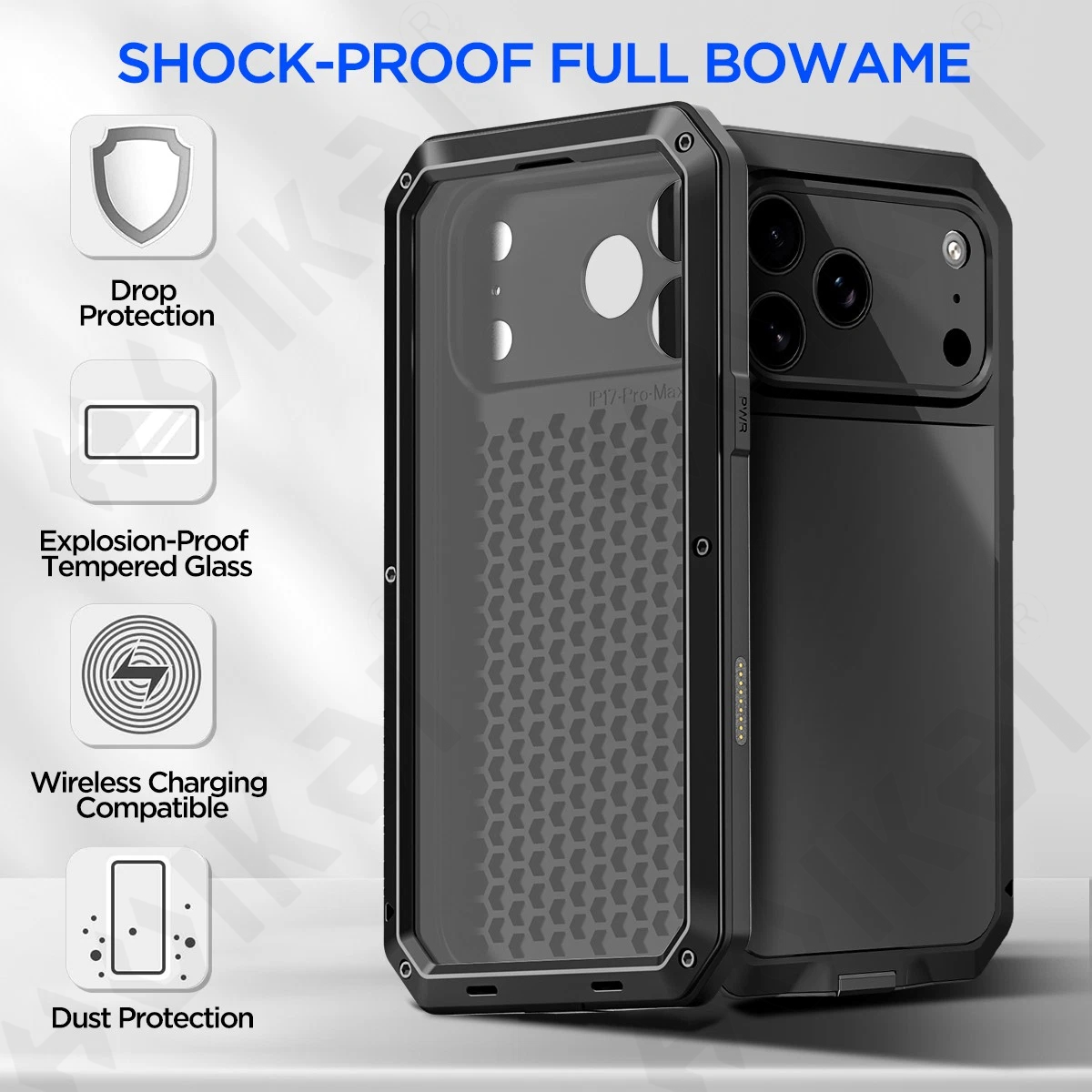 Casing iPhone 17 16 15 14 13 1 - Heavy Duty 360 Full Body Protective Case ulasan dan harga