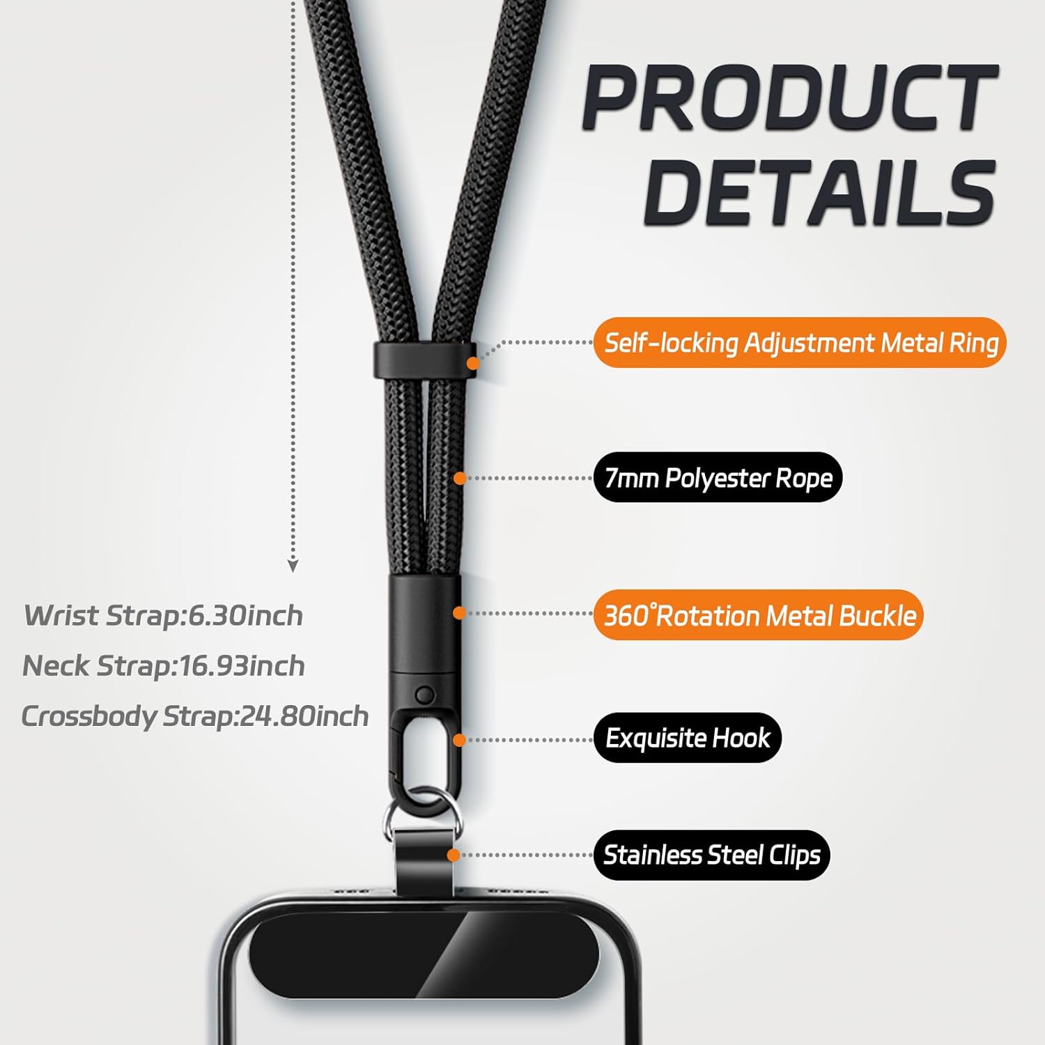 Tali Telepon Universal dengan  - Crossbody Lanyard Neck Strap Case ulasan dan harga