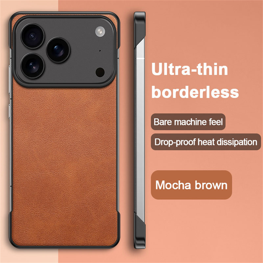 Casing Ponsel Kulit Klasik Ult - Ultra Thin Frameless Phone Cover ulasan dan harga