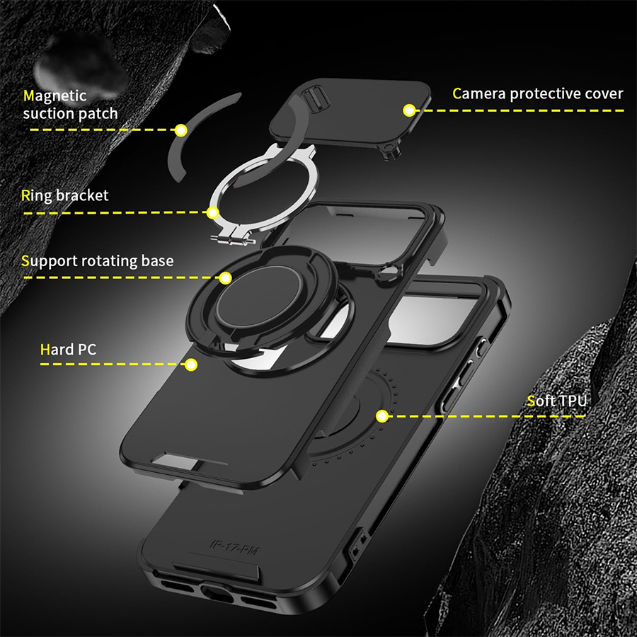 Casing Ponsel Magnetik Anti-Gu - Heavy Duty 360 Full Body Protective Case ulasan dan harga