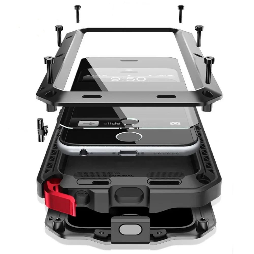 Casing pelindung HP, untuk iPh - Heavy Duty 360 Full Body Protective Case ulasan dan harga