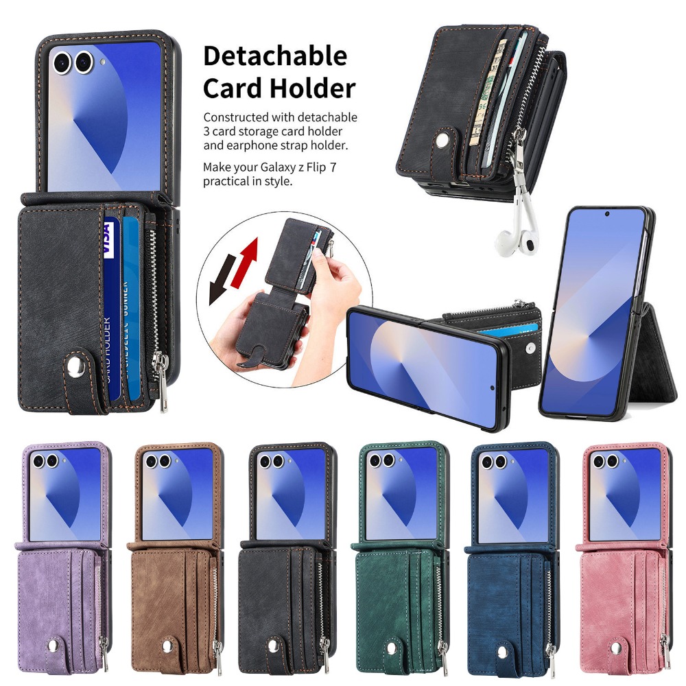 Casing Ponsel Dompet Tempat Ka - Leather Wallet Card Holder Phone Cover ulasan dan harga