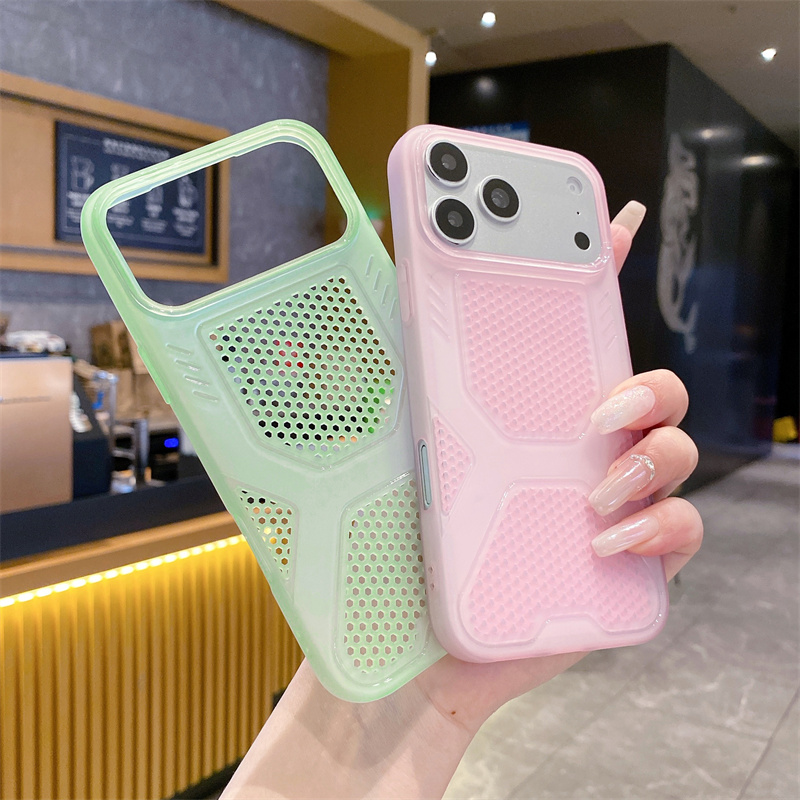 Casing HP TPU Lembut Berjaring - Heat Dissipation Mesh Breathable Case ulasan dan harga