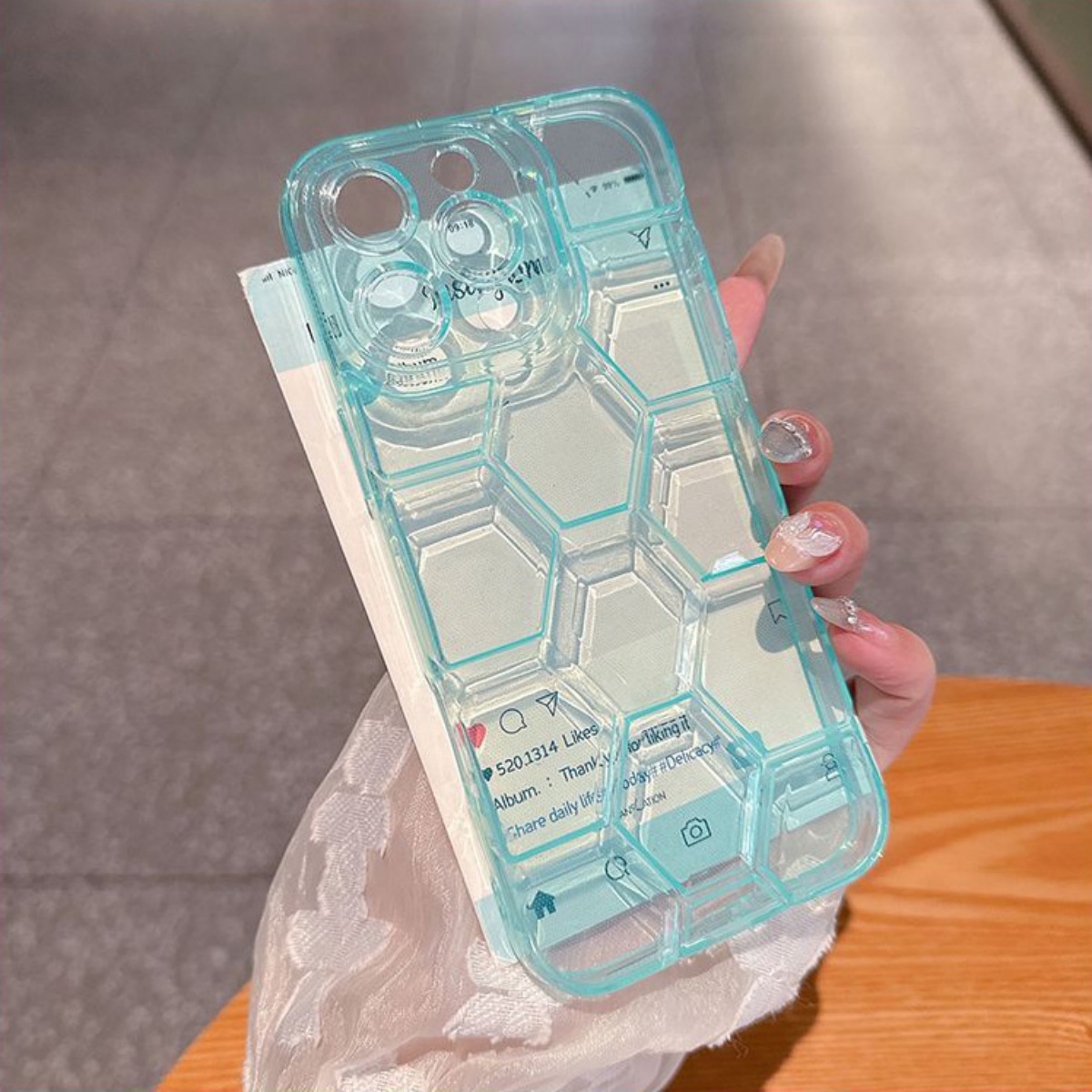 Casing Ponsel Pola Sepak Bola  - Clear Shockproof Bumper Case ulasan dan harga