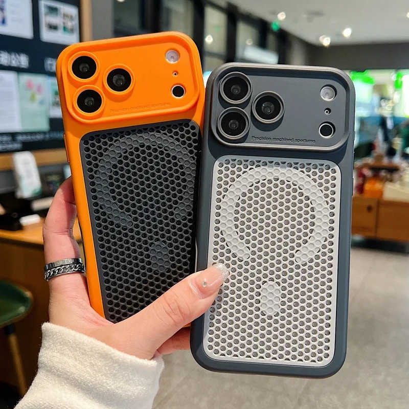 Casing Ponsel Magnetik Bernapa - Heat Dissipation Mesh Breathable Case ulasan dan harga