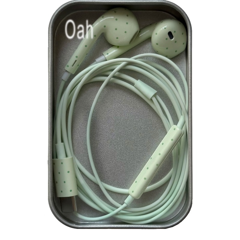 Oah Polka Dot Earphone Berkabe - Earphones ulasan dan harga