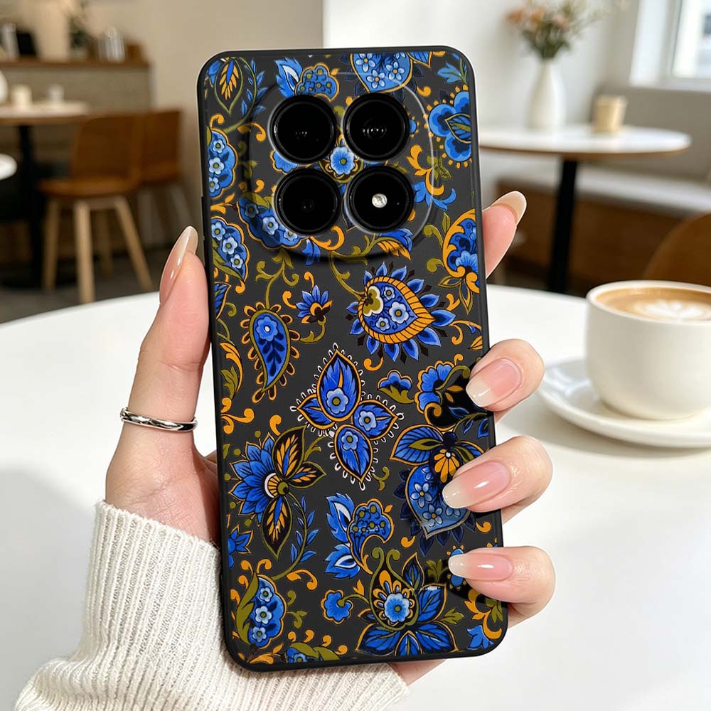Casing Ponsel Pola Bunga Desai - Vintage Floral Pattern Soft Case ulasan dan harga