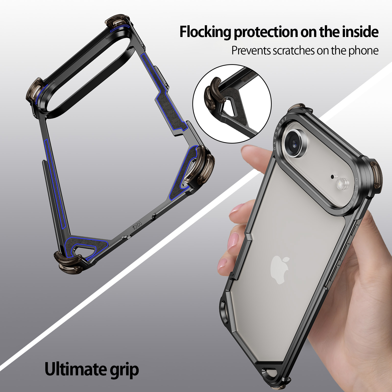 Casing Ponsel Aluminium Eary u - Ultra Thin Frameless Phone Cover ulasan dan harga
