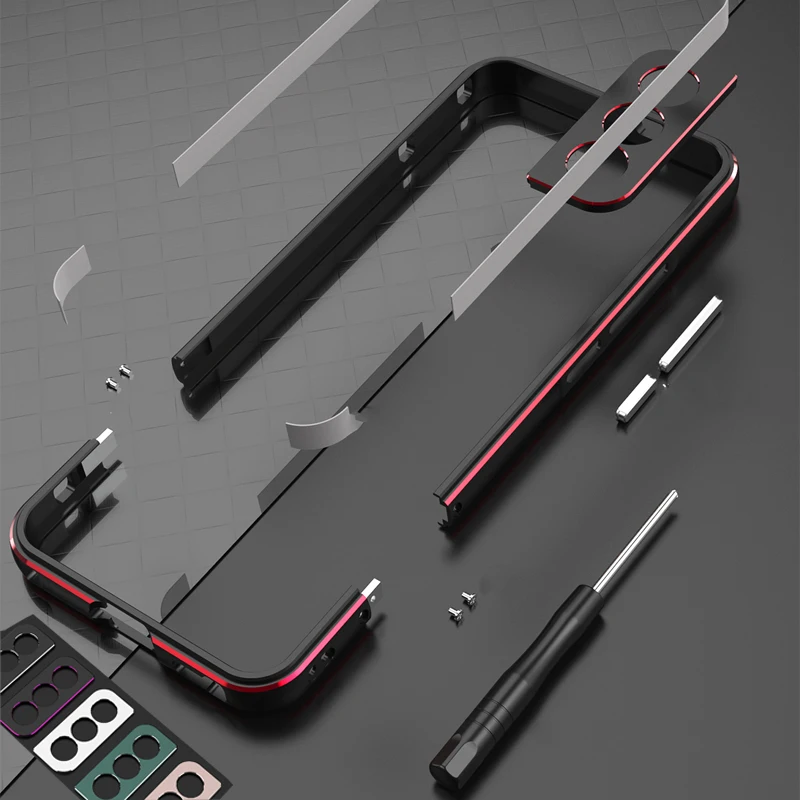 Casing Pelindung Aluminium & B - Metal Bumper Aluminum Frame Case ulasan dan harga